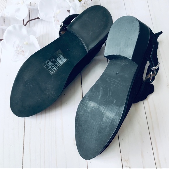 Genuine Suede Leather Cutout Buckle Ankle Chelsea Boots NWOB - Never Worn - Picture 3 of 9